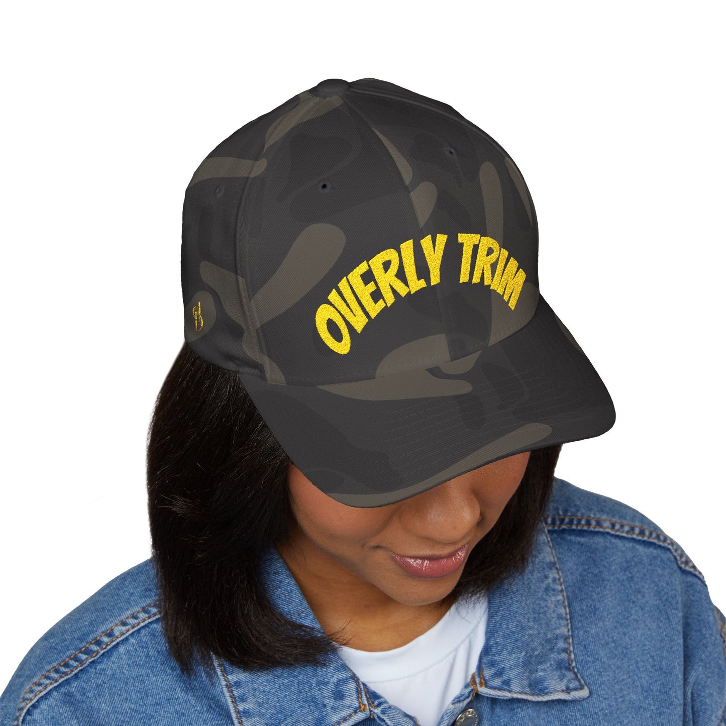 “OVERLY TRIM” Camo Embroidered Cap