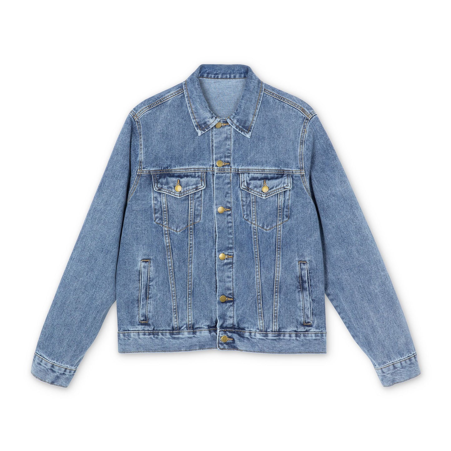 Denim Jacket - “Spill Kit” Logo Men's Outerwear